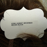 SYNTHETIC WIG SHORT BANGS DARK BROWN TAG