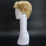 SYNTHETIC WIG SHORT LIGHT BLONDE LOOSE CURLS LEFT