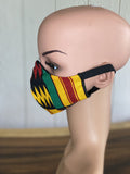 BAMBOO-LINED DUTCH FABRIC FACE MASKS - "RAWRR!"