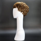 SYNTHETIC WIG SHORT PIXIE HONEY BROWN BLONDE HIGHLIGHTS LEFT