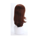 SYNTHETIC WIG MEDIUM LONG BURGUNDY SYNS-BURGUNDY HIGHLIGHT RED BROWN 844 BACK