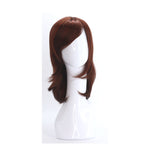 SYNTHETIC WIG MEDIUM LONG BURGUNDY SYNS-BURGUNDY HIGHLIGHT RED BROWN 844 FRONT