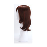 SYNTHETIC WIG MEDIUM LONG BURGUNDY SYNS-BURGUNDY HIGHLIGHT RED BROWN 844 LEFT