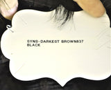 SYNTHETIC WIG SHORT BROWN BLACK SYNS-DARKEST BROWN BLACK 837 TAG