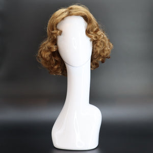 SYNTHETIC WIG SHORT CURLY WARM BROWN FRONT