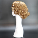 SYNTHETIC WIG SHORT CURLY WARM BROWN LEFT