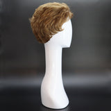 SYNTHETIC WIG SHORT SOFT WAVE BROWN DARK BLONDE HIGHLIGHTS RIGHT
