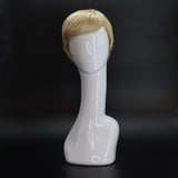 SYNTHETIC WIG SHORT PIXIE PLATINUM BLONDE FRONT