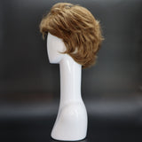 SYNTHETIC WIG, SHORT WITH LOOSE WAVE, LIGHT BROWN AND DARK BLONDE HIGHLIGHTS 819